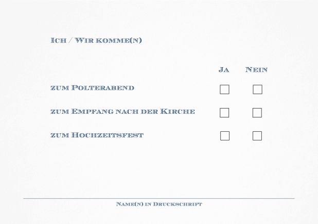 Passende Antwortkarte für Design Tag in Heidelberg Marine.