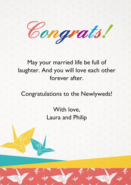 Say congratulations with this colorful Online congrats card.