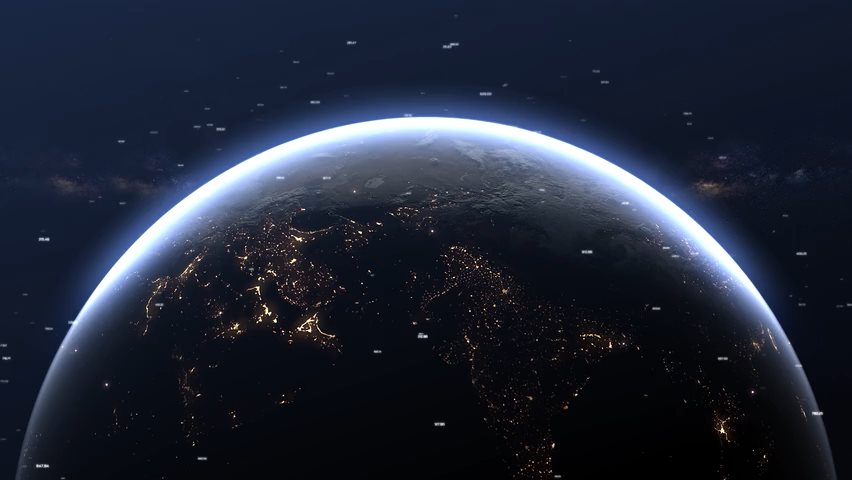 Video von globalen Netzwerkverbindungen