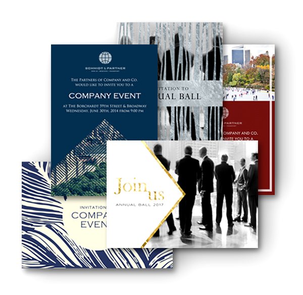 Corporate invitation design templates