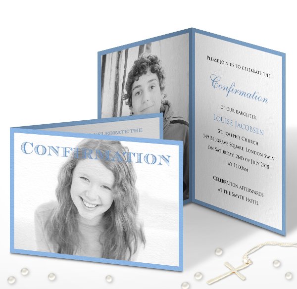 Confirmation and Communion invitations online and paper