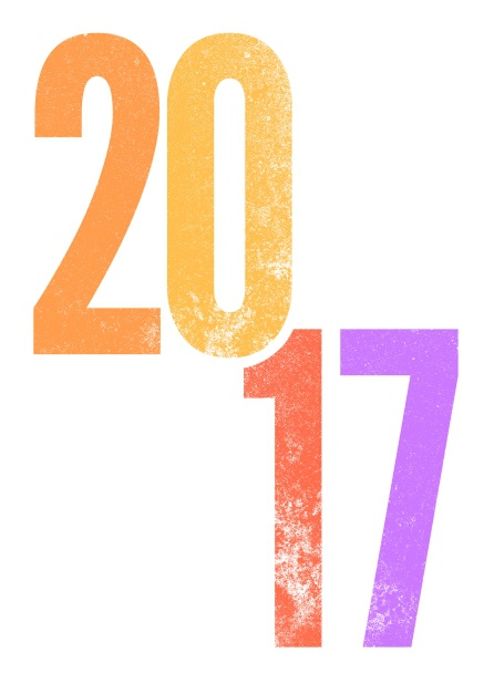 New Year's greeting online card colorful 2015 and editable text.