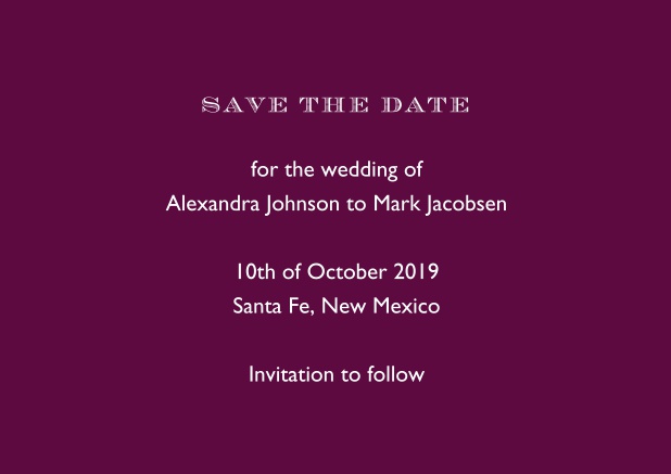 making save the dates