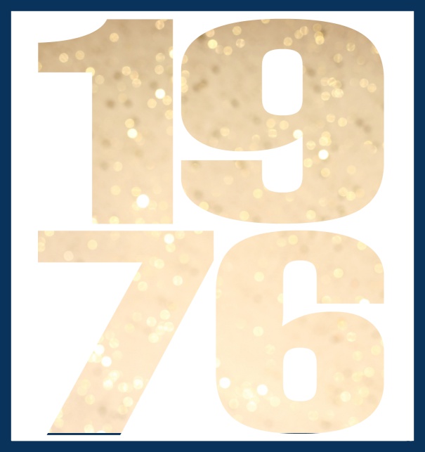 Oniine invitation card with cut out 1976 for own photo Navy.