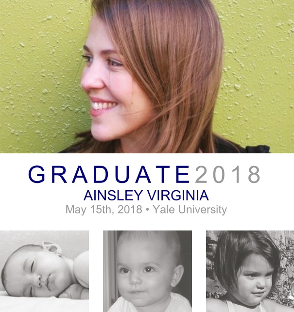 Add 4 photos to this lovely save the date card for your 2018 graduation party.