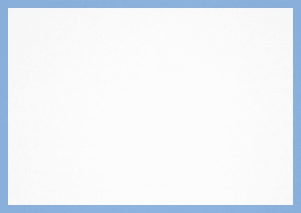 White card with elegant border in various colors. Blue.