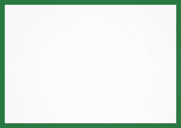 White card with elegant border in various colors. Green.