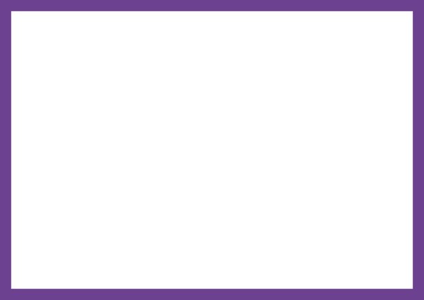 White card with colorful border Purple.