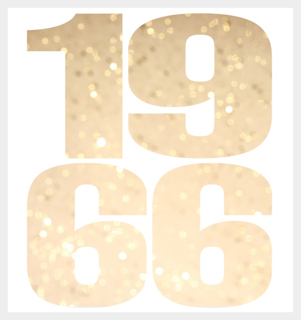 Oniine invitation card with cut out 1966 for own photo Grey.