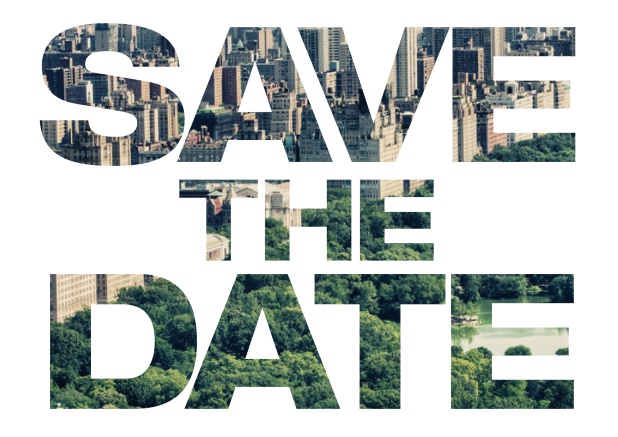 Cut out photo Save the date - Wedding Save the Dates Personalize this online save the date card with your own photo below the cut out save the date text