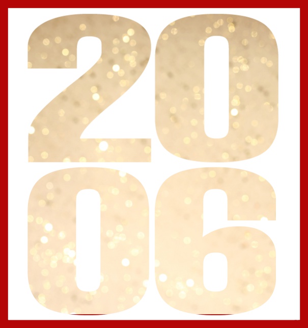 Oniine invitation card with cut out 2006 for own photo Red.