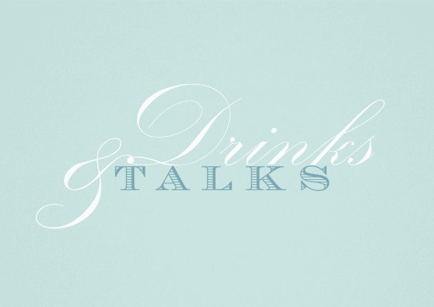 Card with the title "Drinks&Talks"