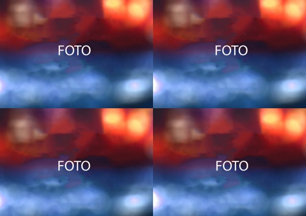 Foto-Karte in Querformat mit 4 Fotofeldern