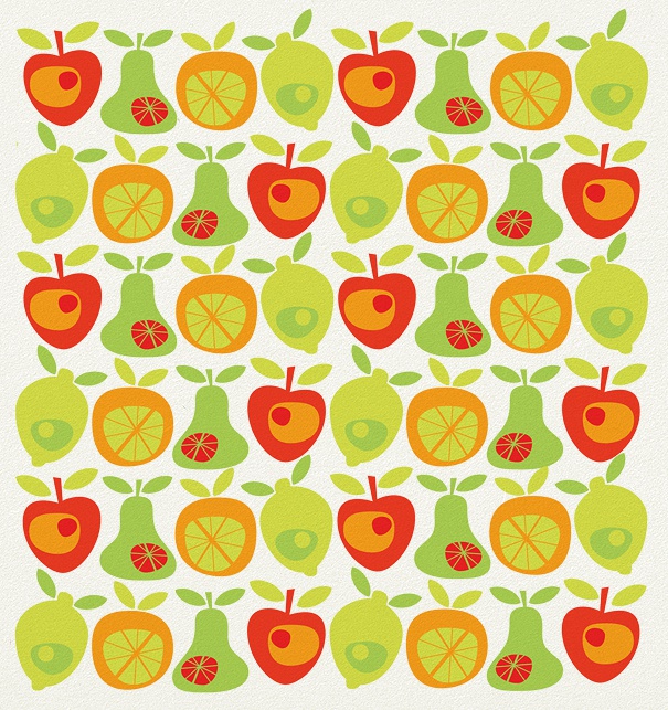 Kinderkartenvorlage mit Äpfeln und Birnen von Sean Sims