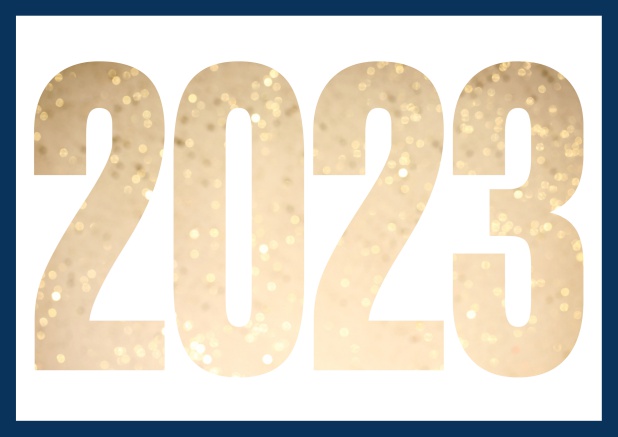 2023 cut out - Navy - 2023 cards Online Invitation card with cut out 2023 for own photo Navy.