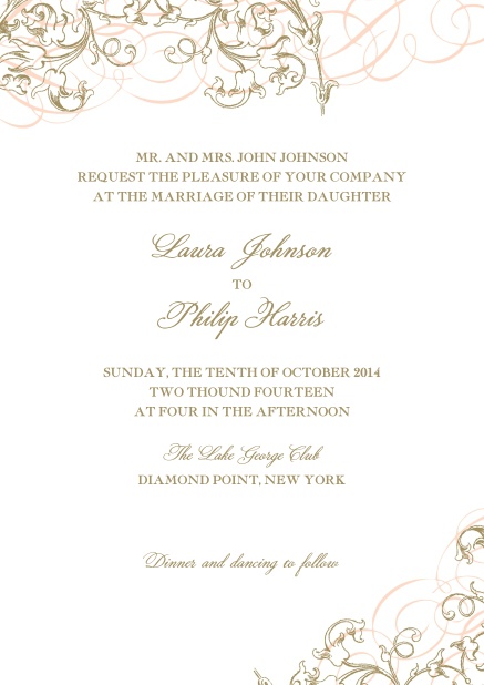 Delicate & Ornate - Wedding invitation cards Online wedding invitation card design with flower decoration