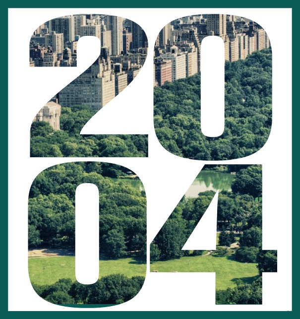 Gründungsjahr 2004 - Grün - 20. Geburtstag Online Einladungskarte mit ausgeschnittener 2024 für eigenes Image Grün.