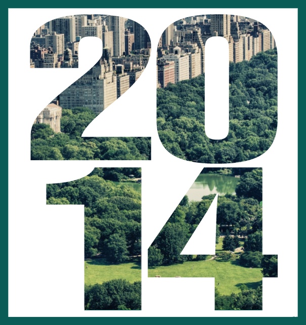 Gründungsjahr 2014 - Grün - 10. Geburtstag Online Einladungskarte mit ausgeschnittener 2014 für eigenes Image Grün.