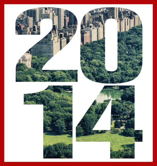 Gründungsjahr 2014 - Rot - 10. Geburtstag Online Einladungskarte mit ausgeschnittener 2014 für eigenes Image Rot.
