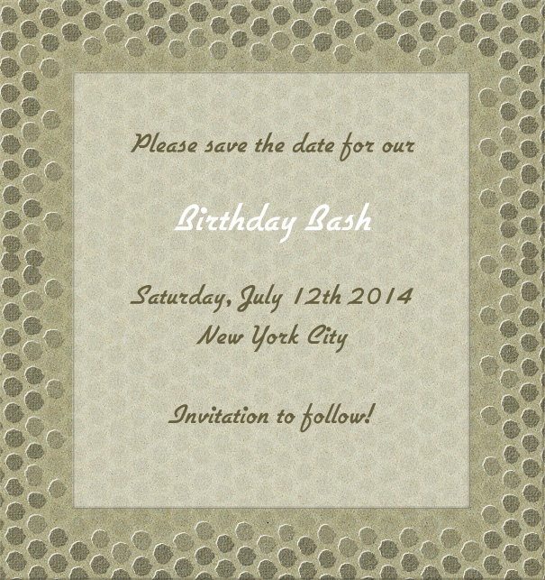 Main Boat Tour - Free designs High Grey Modern Event Save the Date Card with Geometric Border.