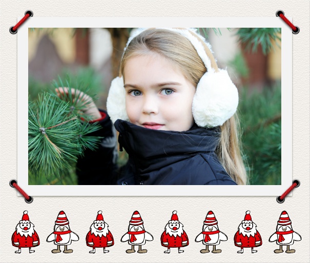 Online Christmas Card with little Santas