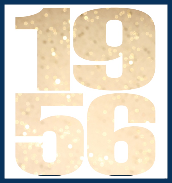 Oniine invitation card with cut out 1956 for own photo Navy.