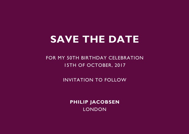 50th birthday online invitations