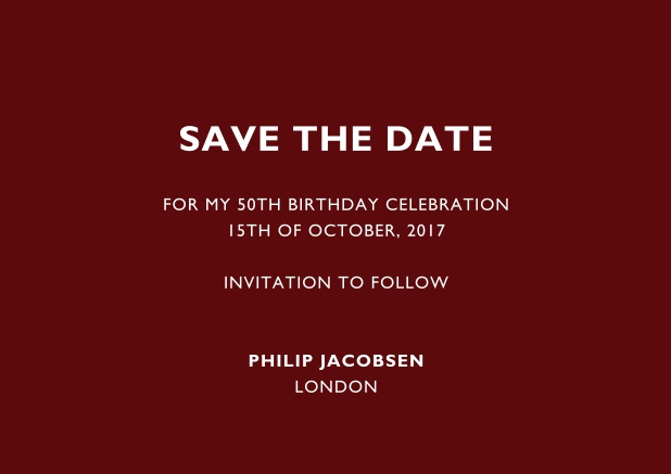 50th birthday online invitations