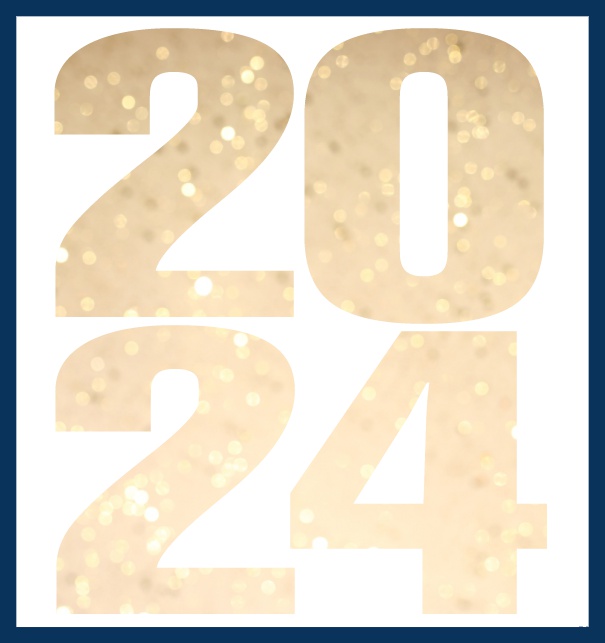 2024 cut out large - Navy - most popular Online Invitation card with cut out 2024 for own image Navy.
