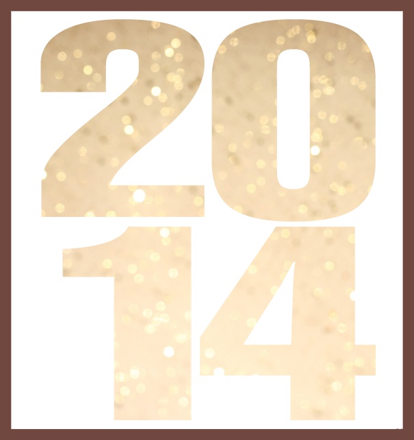 2014 cut out large - Gold - 10th Anniversary Online Invitation card with cut out 2014 for own image Gold.