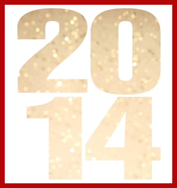 2014 cut out large - Red - 10th Anniversary Online Invitation card with cut out 2014 for own image Red.