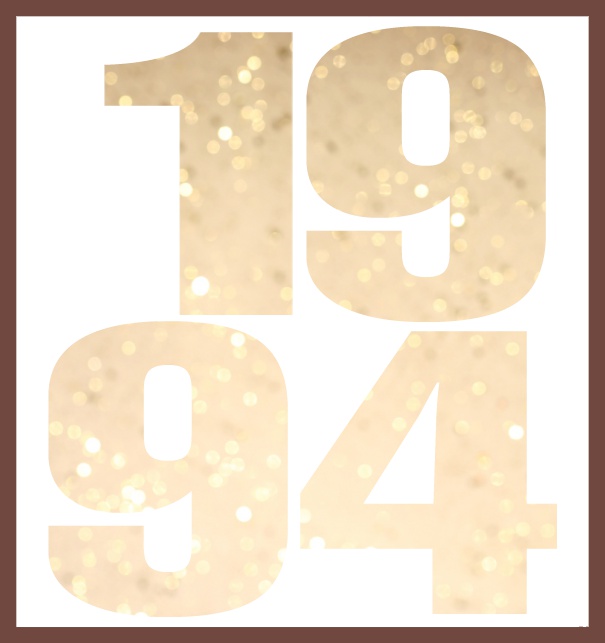 1994 cut out large - Gold - 1994 cards Online Invitation card with cut out 1994 for own image Gold.