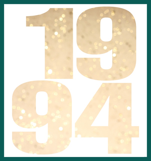 1994 cut out large - Green - 1994 cards Online Invitation card with cut out 1994 for own image Green.