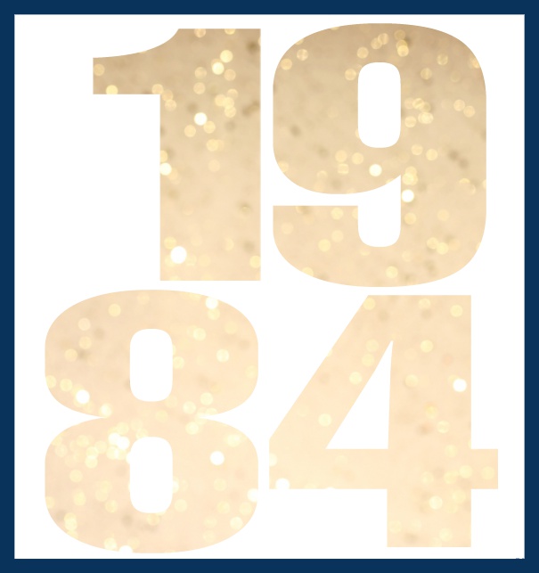 1984 cut out large - Navy - 40th Birthday Online Invitation card with cut out 1984 for own image Navy.