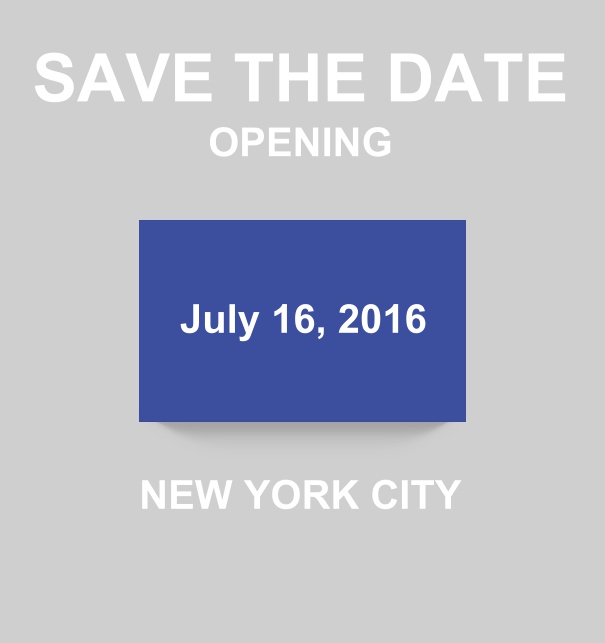 Downtown - Blue - Wedding Save the Dates Save the Date online card with modern look with colorful box. Blue.