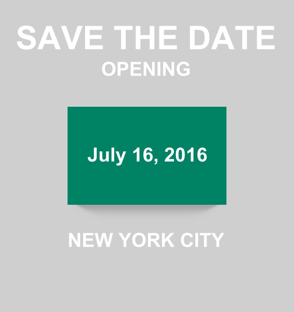 Downtown - Green - Wedding Save the Dates Save the Date online card with modern look with colorful box. Green.