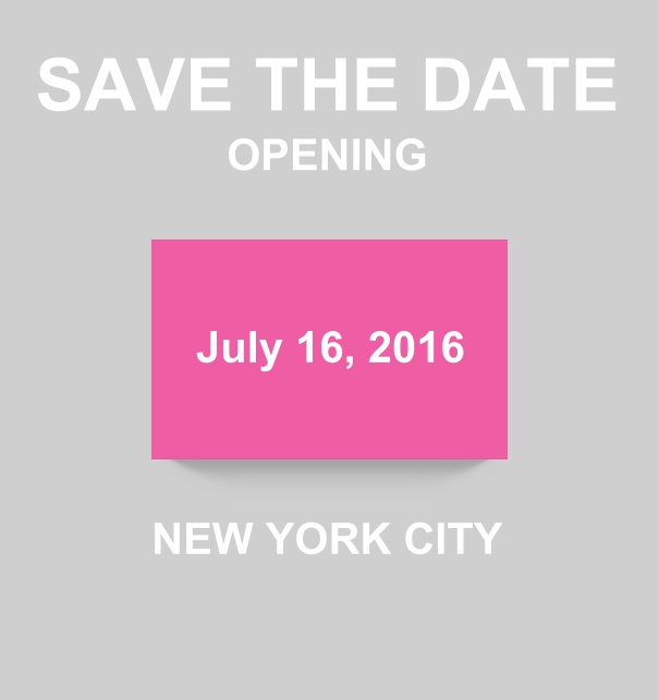 Downtown - Pink - Wedding Save the Dates Save the Date online card with modern look with colorful box. Pink.