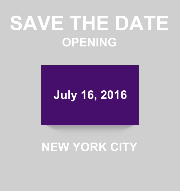 Downtown - Purple - Wedding Save the Dates Save the Date online card with modern look with colorful box. Purple.