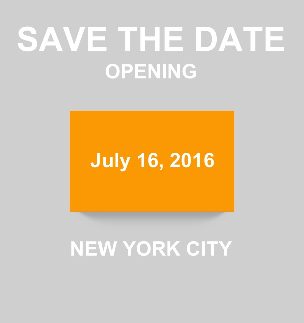 Downtown - Yellow - Wedding Save the Dates Save the Date online card with modern look with colorful box. Yellow.