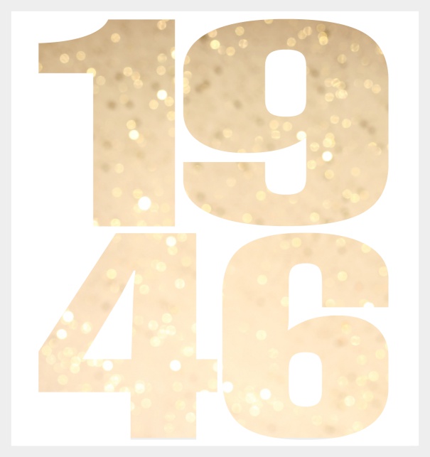 Oniine invitation card with cut out 1946 for own photo Grey.