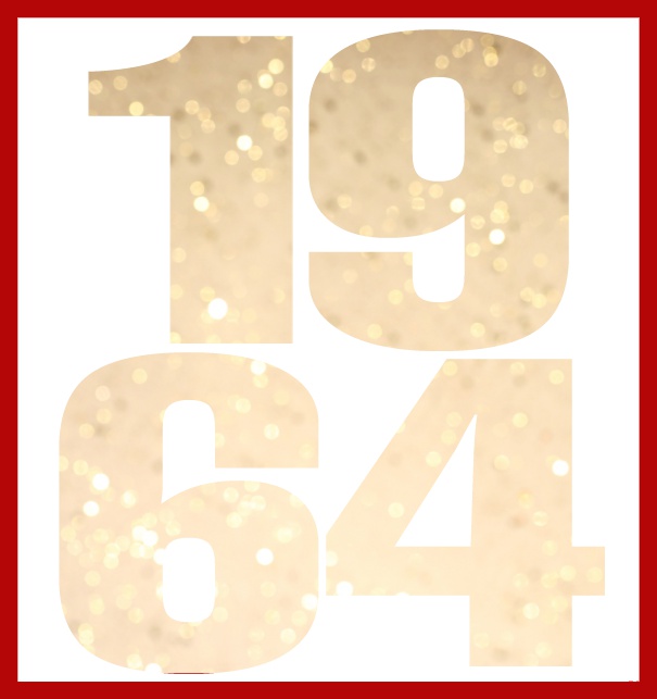 1964 cut out large - Red - 60th Birthday Online Invitation card with cut out 1964 for own image Red.
