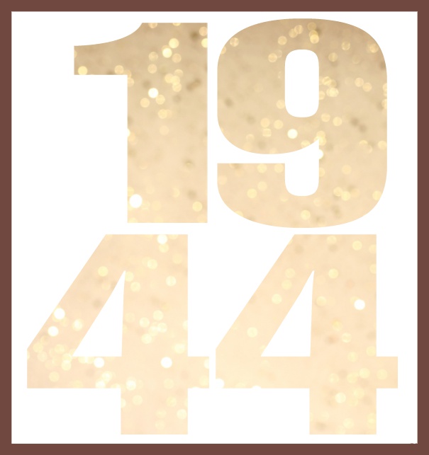 1944 cut out large - Gold - 80th Birthday Online Invitation card with cut out 1944 for own image Gold.