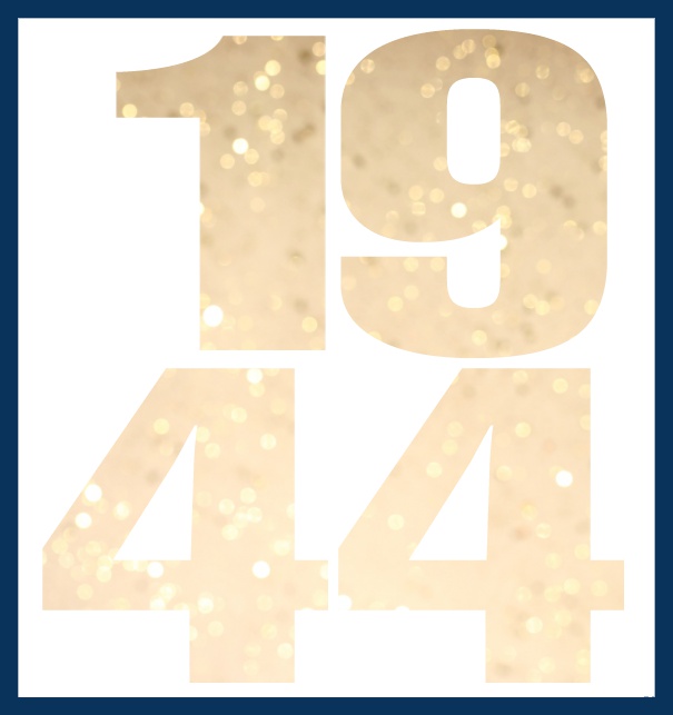1944 cut out large - Navy - 80th Birthday Online Invitation card with cut out 1944 for own image Navy.