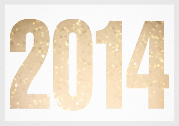 founded 2014 - Grey - 10th Anniversary Invitation card with cut out 2014 for optional own photo Grey.