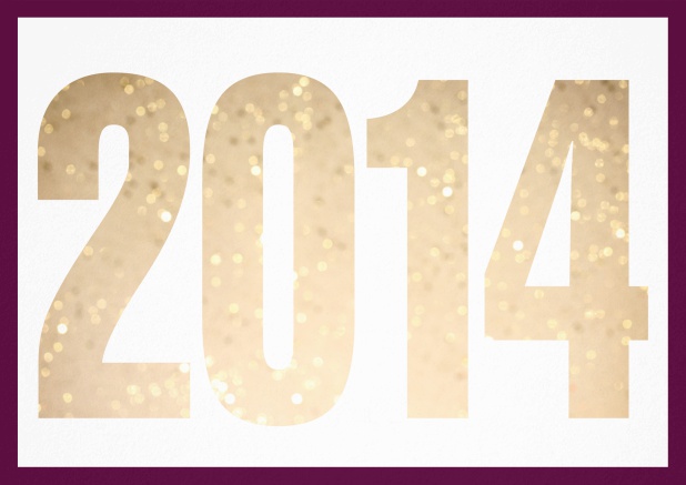 founded 2014 - Purple - 10th Anniversary Invitation card with cut out 2014 for optional own photo Purple.