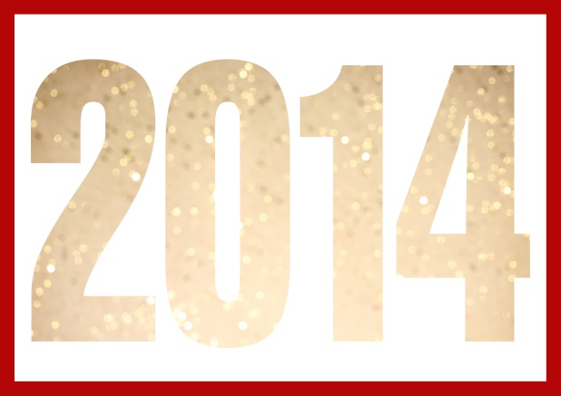 founded 2014 - Red - 10th Anniversary Online Invitation card with cut out 2014 for optional own photo Red.