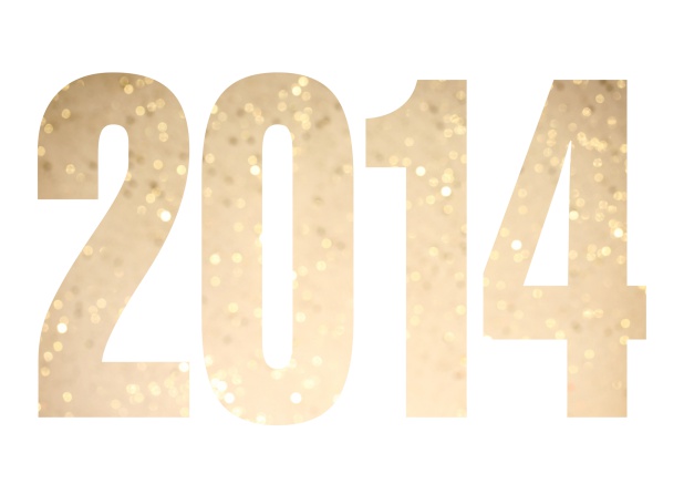 founded 2014 - White - 10th Anniversary Online Invitation card with cut out 2014 for optional own photo White.