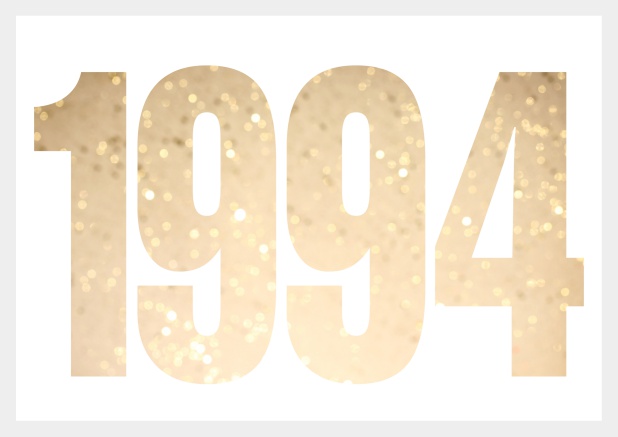 founded 1994 - Grey - 30th Birthday Online Invitation card with cut out 1994 for optional own photo Grey.