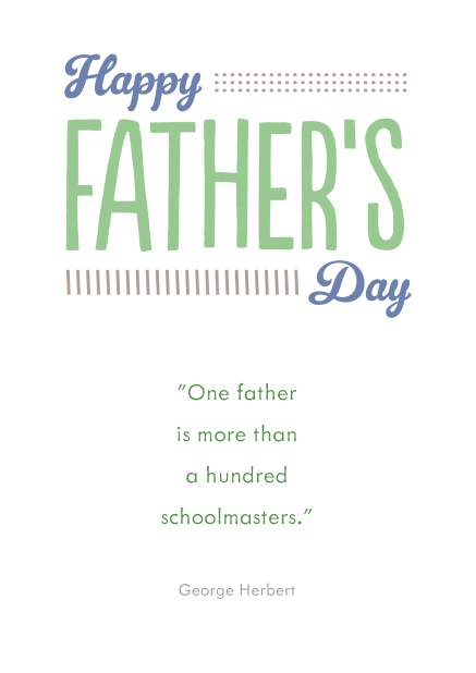 Happy father's day card