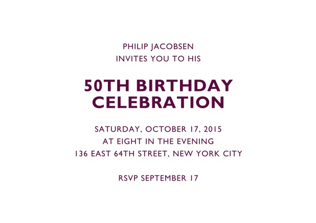 50th birthday online invitations